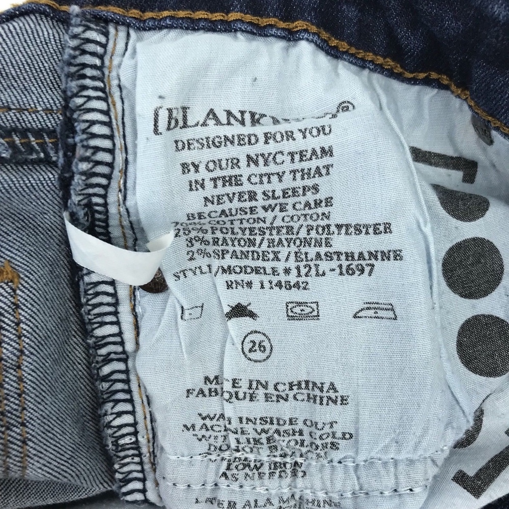 Blank NYC Ankle Stretch Mid-Rise Jeans Sz 26 - Picture 5 of 5